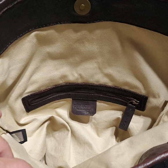 Roberto Cavalli Brown Crossbody Bag with Vintage Leather - Picture 10 of 14